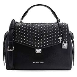 Michael Kors Black Leather Satchel